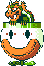 Bowser in his Koopa Clown Car