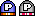 Two P-Switch sprites from Super Mario World.