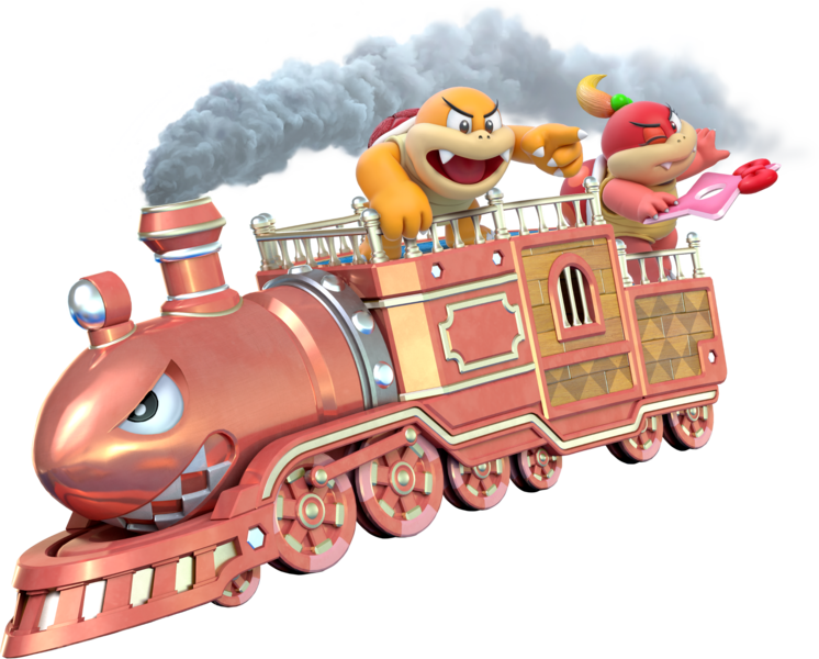 File:Boom Boom Pom Pom Train - Super Mario 3D World.png