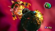 Mario battling Giant Bowser.