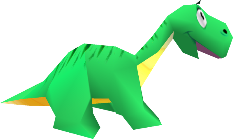 File:DKR Dinosaur model.png