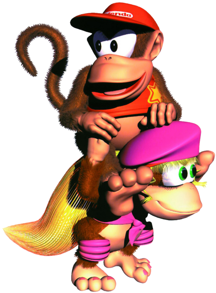 File:Dixie Kong (DKC2).png