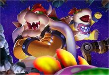 Artworks of Bowser from Super Mario Galaxy.