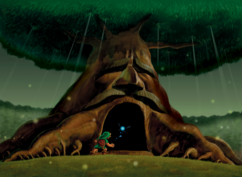 File:Great Deku Tree OoT artwork.png
