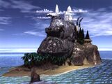 Donkey Kong Country artwork showing an earlier design of the island