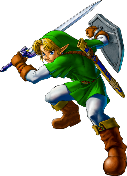 File:Link Spin Attack pose OoT artwork.png