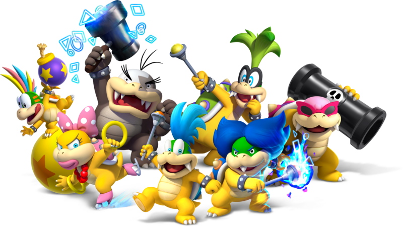 File:NSMBU Koopalings Group Artwork.png