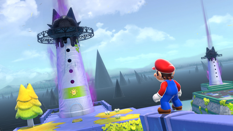 File:SM3DWBF Screenshot Lighthouse Corrupted.png