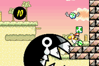 SMA3 Chomp Shark falling in Marching Milde's Fort.png