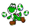 The Yoshi picture obtained when the player has found the Yoshi Egg in all the levels of the Challenge Mode.