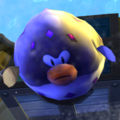 Super Mario Galaxy screenshot of a deflated Puffer Fish