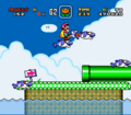Yoshi eating a Dolphin (Japanese version only)