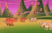 Cows in the Swiss Cheese Alps from The Super Mario Bros. Super Show! ("Koopenstein")