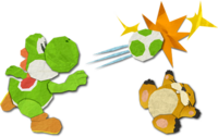 YCW Yoshi Throwing Egg 2D Artwork.png